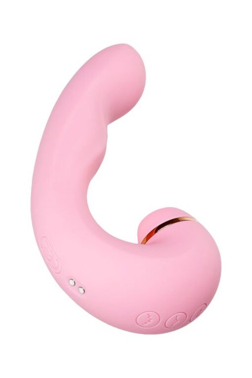 Stymulator łechtaczki Jos Juna – wielofunkcyjny, różowy, 15 cm - obrazek 6