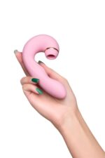Stymulator łechtaczki Jos Juna – wielofunkcyjny, różowy, 15 cm - obrazek 7