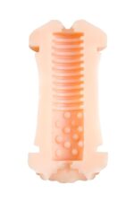 Masturbator dwustronny Jos Nadin – cielisty, TPR, 14,5 cm - obrazek 5