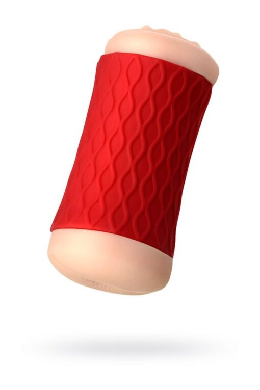 Masturbator dwustronny Jos Nadin – cielisty, TPR, 14,5 cm - obrazek 6
