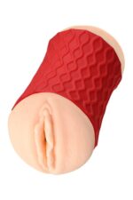 Masturbator dwustronny Jos Nadin – cielisty, TPR, 14,5 cm - obrazek 7