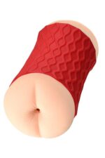 Masturbator dwustronny Jos Nadin – cielisty, TPR, 14,5 cm - obrazek 9