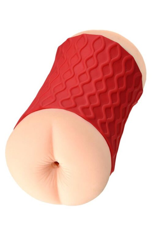 Masturbator dwustronny Jos Nadin – cielisty, TPR, 14,5 cm - obrazek 9