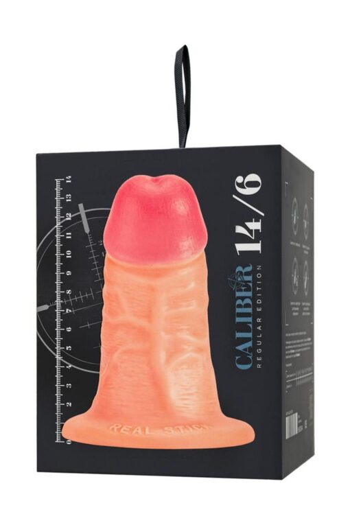 Dildo – Realistic Caliber 14/6, PVC, cielisty, długość 14 cm, średnica 6 cm - obrazek 11