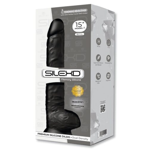 Dildo SD Model 1 (15") – czarne DD03 - obrazek 2