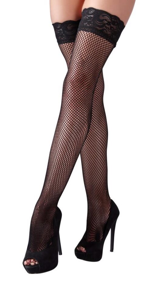 Net hold-up stockings black s - obrazek 2