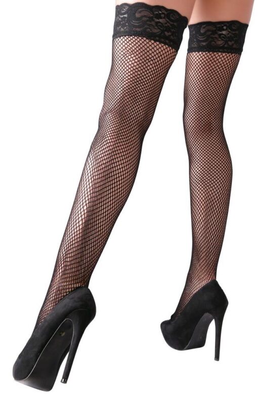 Net hold-up stockings black s - obrazek 5
