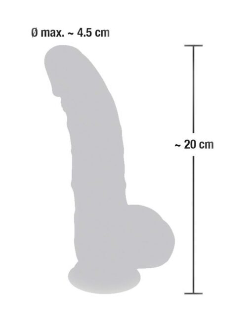 Dildo medyczne – silikonowe – 20 cm - obrazek 8