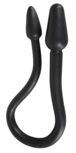 Nature Skin – podwójny plug – czarny - obrazek 2