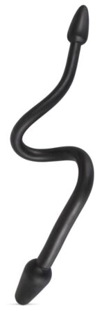 Nature Skin – podwójny plug – czarny - obrazek 3