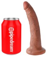 King Cock – dildo 7" – opalenizna - obrazek 2