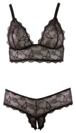 Bra and string black 2xl - obrazek 6