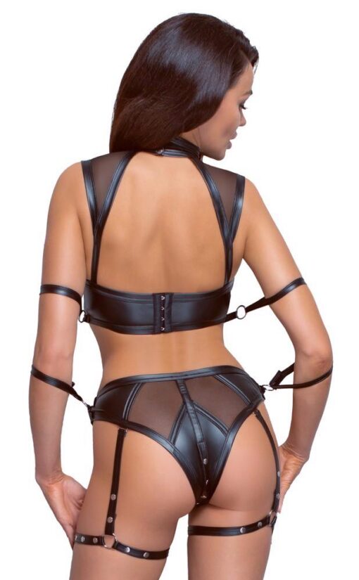 Top and briefs black m - obrazek 5