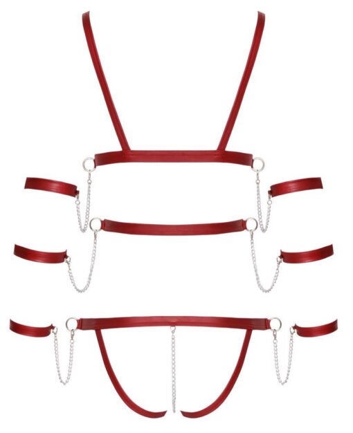 Body paskowe – czerwone – M – Bad Kitty - obrazek 2