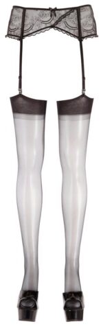 Stockings with seam black 8 - obrazek 5