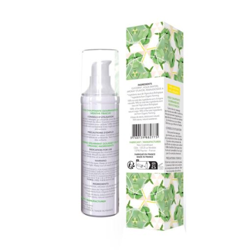 Olejek rozgrzewający do masażu Spearmint – 50 ml – składniki organiczne - obrazek 2