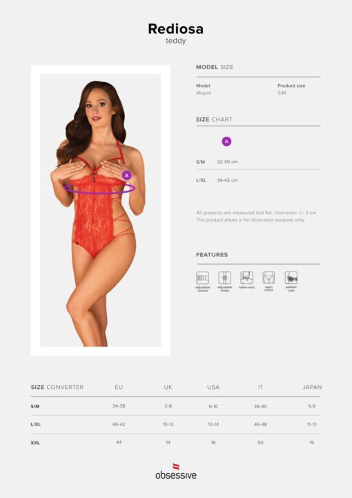 Body otwarte REDIOSA – S/M – body z otwartym krokiem - obrazek 7