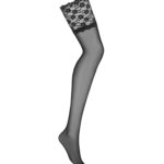 Obsessive Letica pończochy czarne S/M