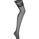 Obsessive 810-sto-1 pończochy czarne S/M