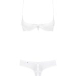 Obsessive Alabastra komplet z otwartym krokiem S/M