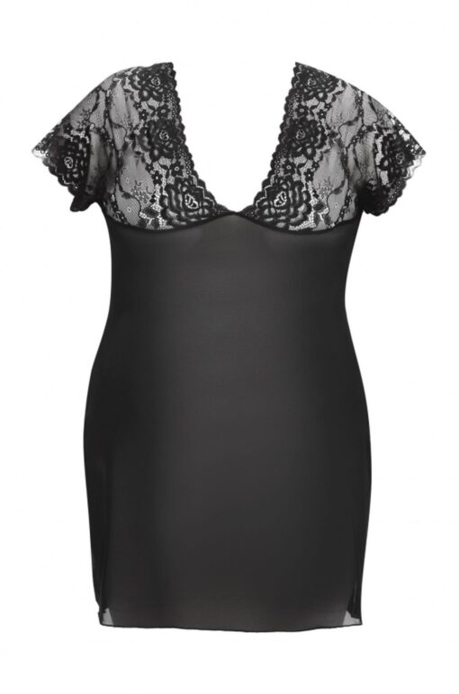 Marina black chemise l+ ( czarna halka ) - obrazek 3