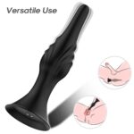 Rocket – czarny wibrator, 9 funkcji wibracji - obrazek 3