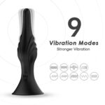 Rocket – czarny wibrator, 9 funkcji wibracji - obrazek 8