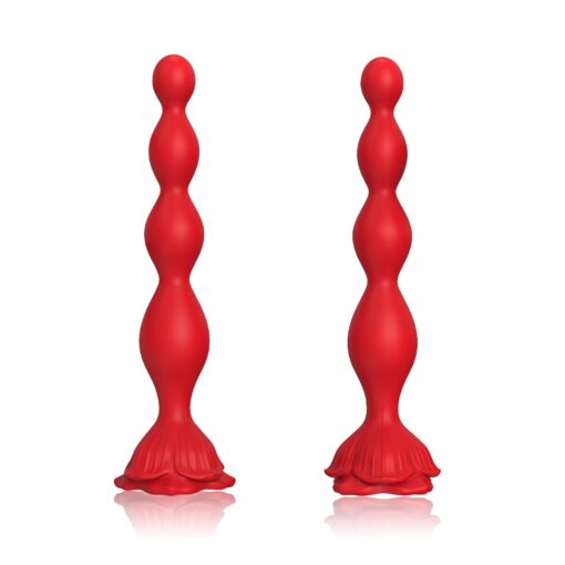 Rosestick czerwony – wibrator w kształcie róży, 9 funkcji wibracji - obrazek 7