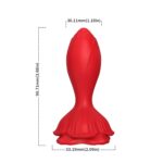 Rosenberg czerwony wibrator analny, 9 funkcji wibracji - obrazek 2