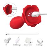 Rosenberg czerwony wibrator analny, 9 funkcji wibracji - obrazek 3