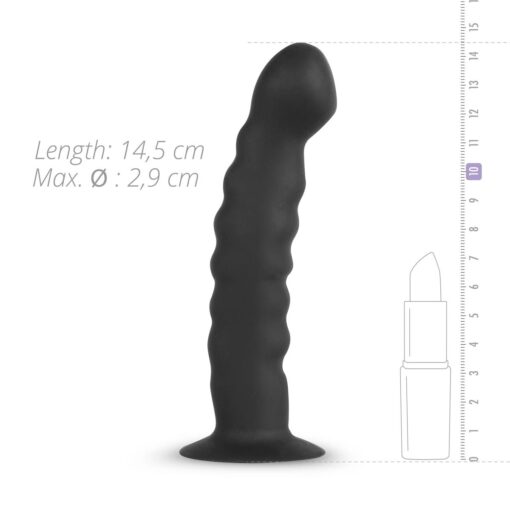 Zakrzywiony strap-on z silikonu - obrazek 4