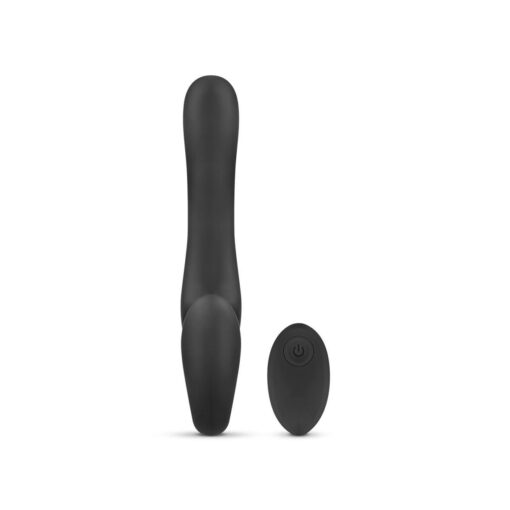 No-parts - avery strapless strap-on vibrating dildo - 22 cm - obrazek 4