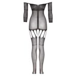Bodystocking z pasami do pończoch – Stunning Suspender – czarny, model Rosa - obrazek 7