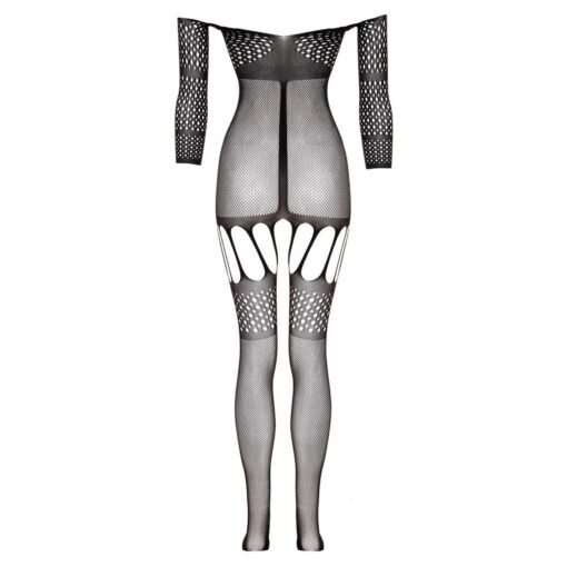 Bodystocking z pasami do pończoch – Stunning Suspender – czarny, model Rosa - obrazek 7