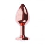 Korek analny – z kryształkiem Diamond Moonstone Shine L, rose gold - obrazek 2