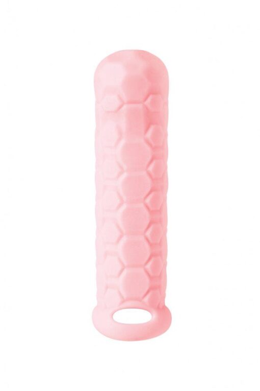 Nakładka na penisa Homme Long – różowa, do 11–15 cm - obrazek 3