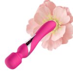 Stymulator – B Series, podwójny masażer silikonowy – pulsator, USB, 7+7 funkcji (różowy) - obrazek 2