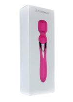 Stymulator – B Series, podwójny masażer silikonowy – pulsator, USB, 7+7 funkcji (różowy) - obrazek 12