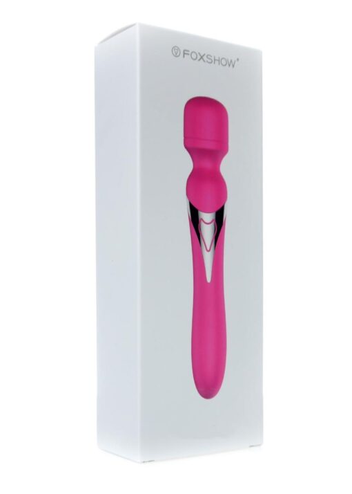 Stymulator – B Series, podwójny masażer silikonowy – pulsator, USB, 7+7 funkcji (różowy) - obrazek 12