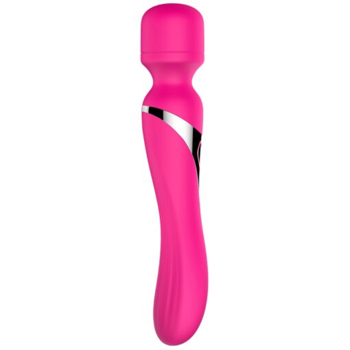Stymulator – B Series, podwójny masażer silikonowy – pulsator, USB, 7+7 funkcji (różowy) - obrazek 7