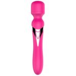 Stymulator – B Series, podwójny masażer silikonowy – pulsator, USB, 7+7 funkcji (różowy) - obrazek 9