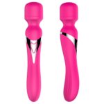 Stymulator – B Series, podwójny masażer silikonowy – pulsator, USB, 7+7 funkcji (różowy) - obrazek 10