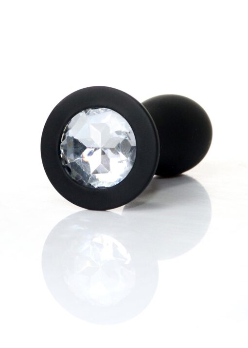 Silicone Plug – przezroczysty korek analny, rozmiar M - obrazek 2