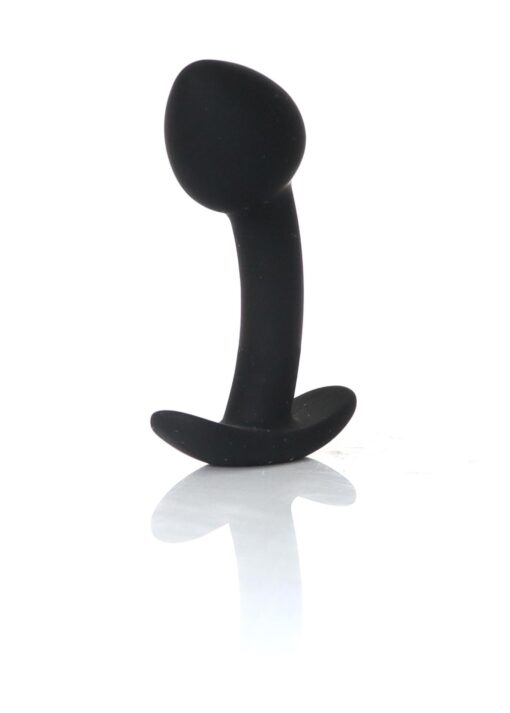Silicone Curved Plug – S – silikonowy korek analny, rozmiar S, wyprofilowany - obrazek 2