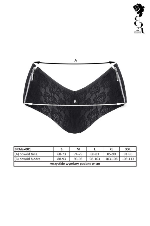 Bielizna - bralex001 szorty czarne rozmiar m - obrazek 8