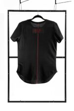 T-shirt men black s fashion - obrazek 2