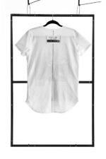 T-shirt men white s fashion - obrazek 2