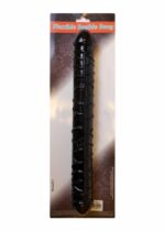 Dildo – elastyczny podwójny czarny - obrazek 5