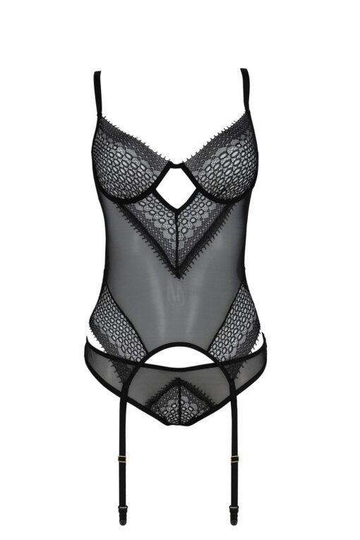 Bielizna-denerys corset black xxl/xxxl - obrazek 3