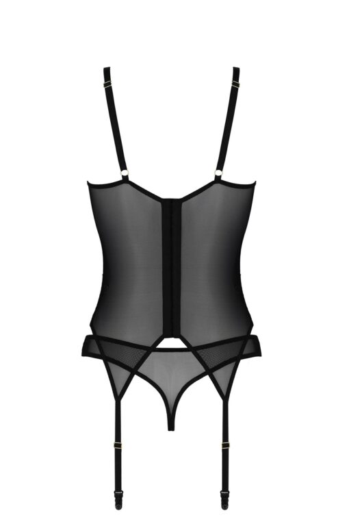 Bielizna-denerys corset black xxl/xxxl - obrazek 4